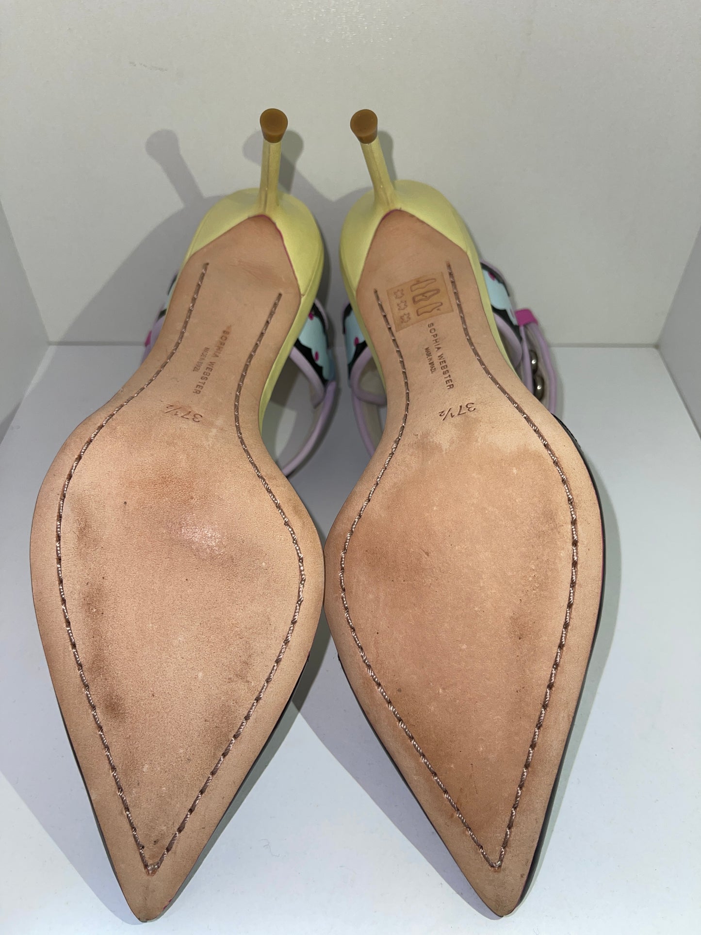 Pantofi eleganti decupati cu toc stiletto mediu marimea 37.5