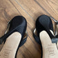 Sandale negre de ocazie cu toc inalt marimea 39.5